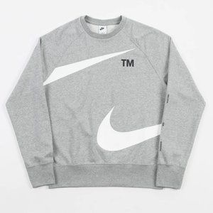 Nike wrap around swoosh TM logo Crewneck sweatshirt grey- Youth Size 2T